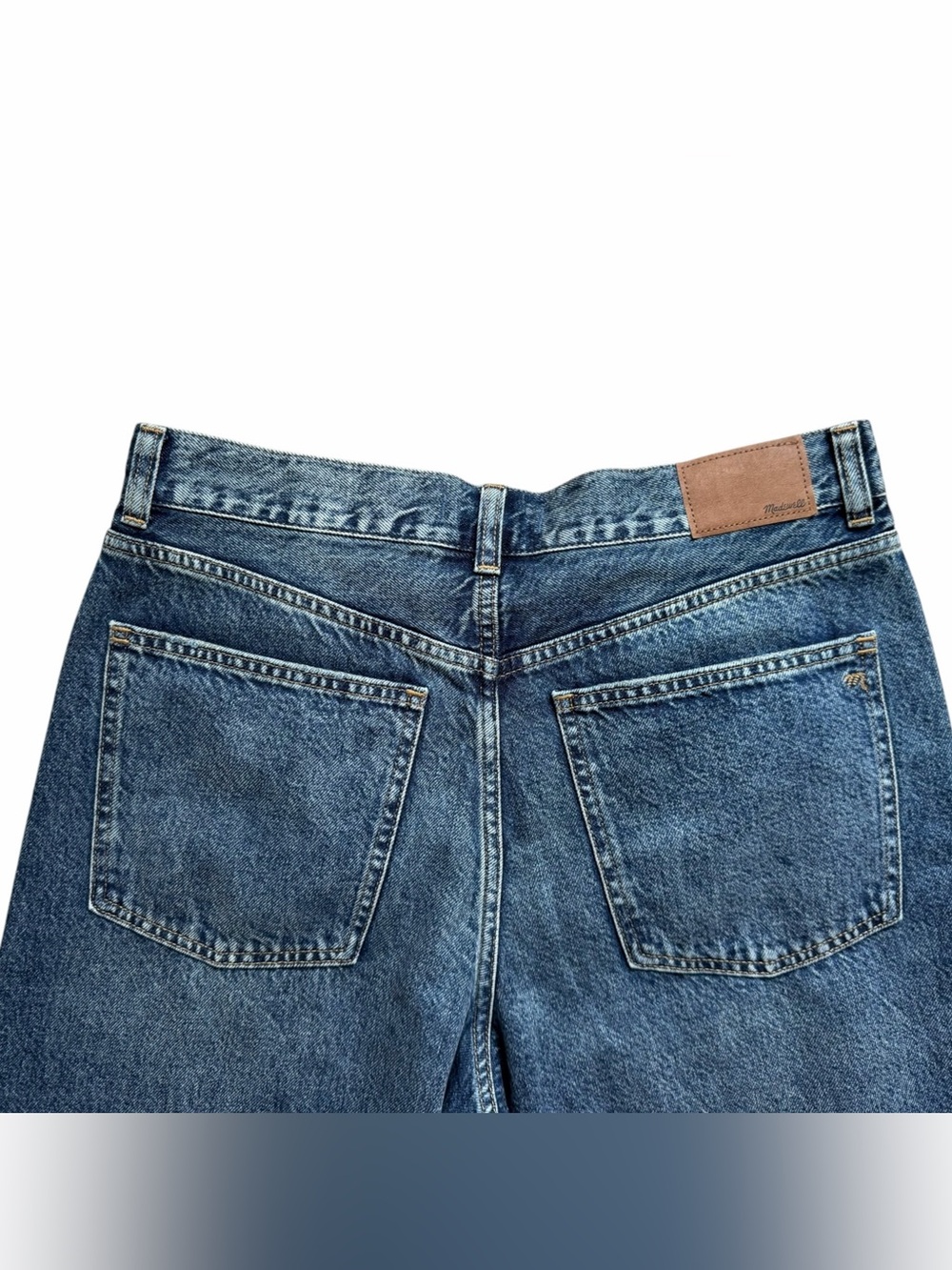 Madewell Women’s Superwide Leg Jeans Size 29 Blue Rigid Denim High Rise NWOT - Picture 6 of 8